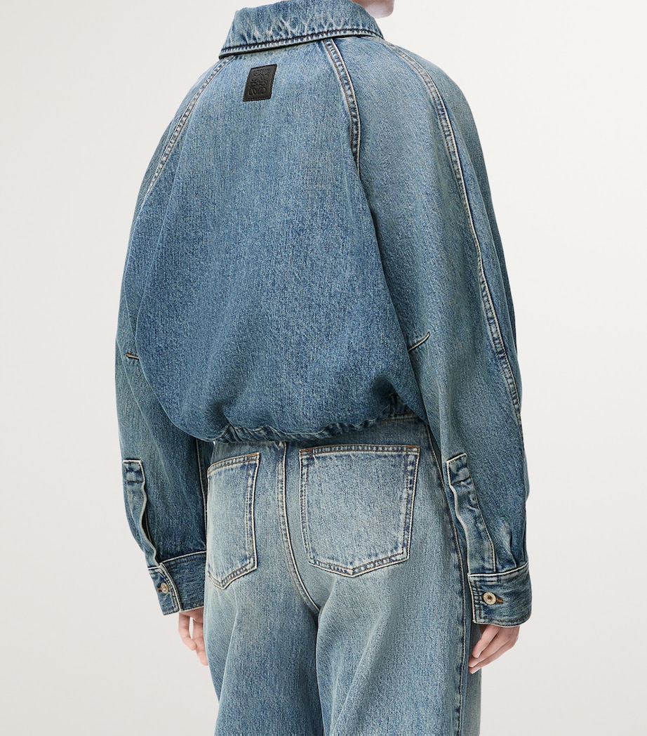 Balloon Denim Jacket WASHED DENIM Image 4