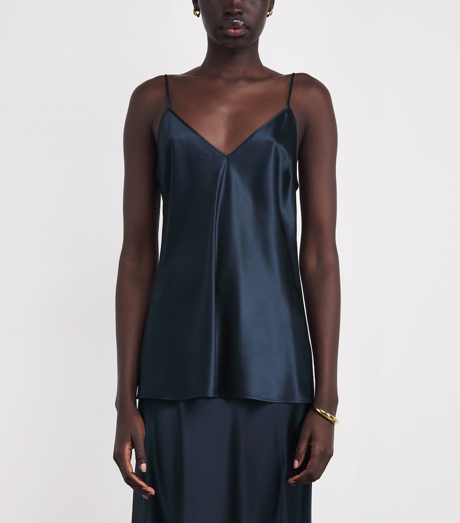 Joseph Womens Satin Sleeveless Top Indigo Image 3
