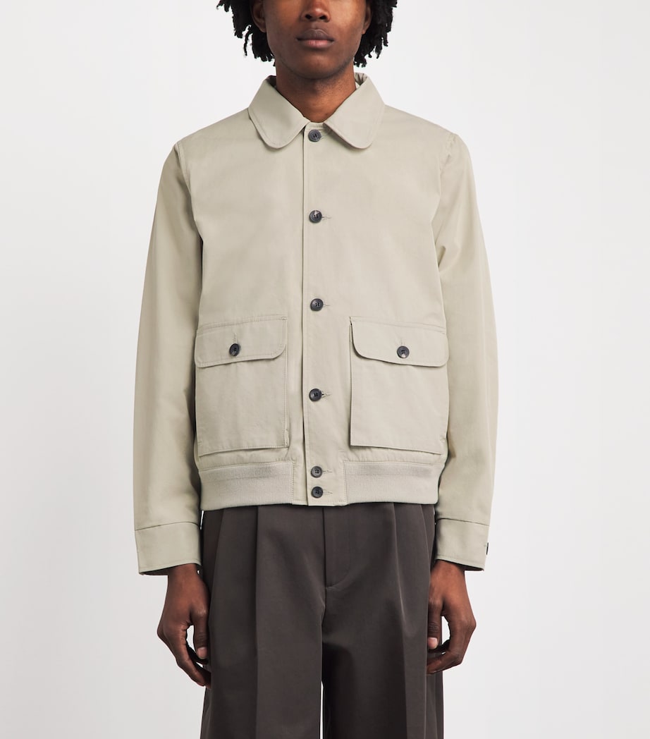 Citizens of Humanity Mens Cotton Utility Jacket Wheat Image 4
