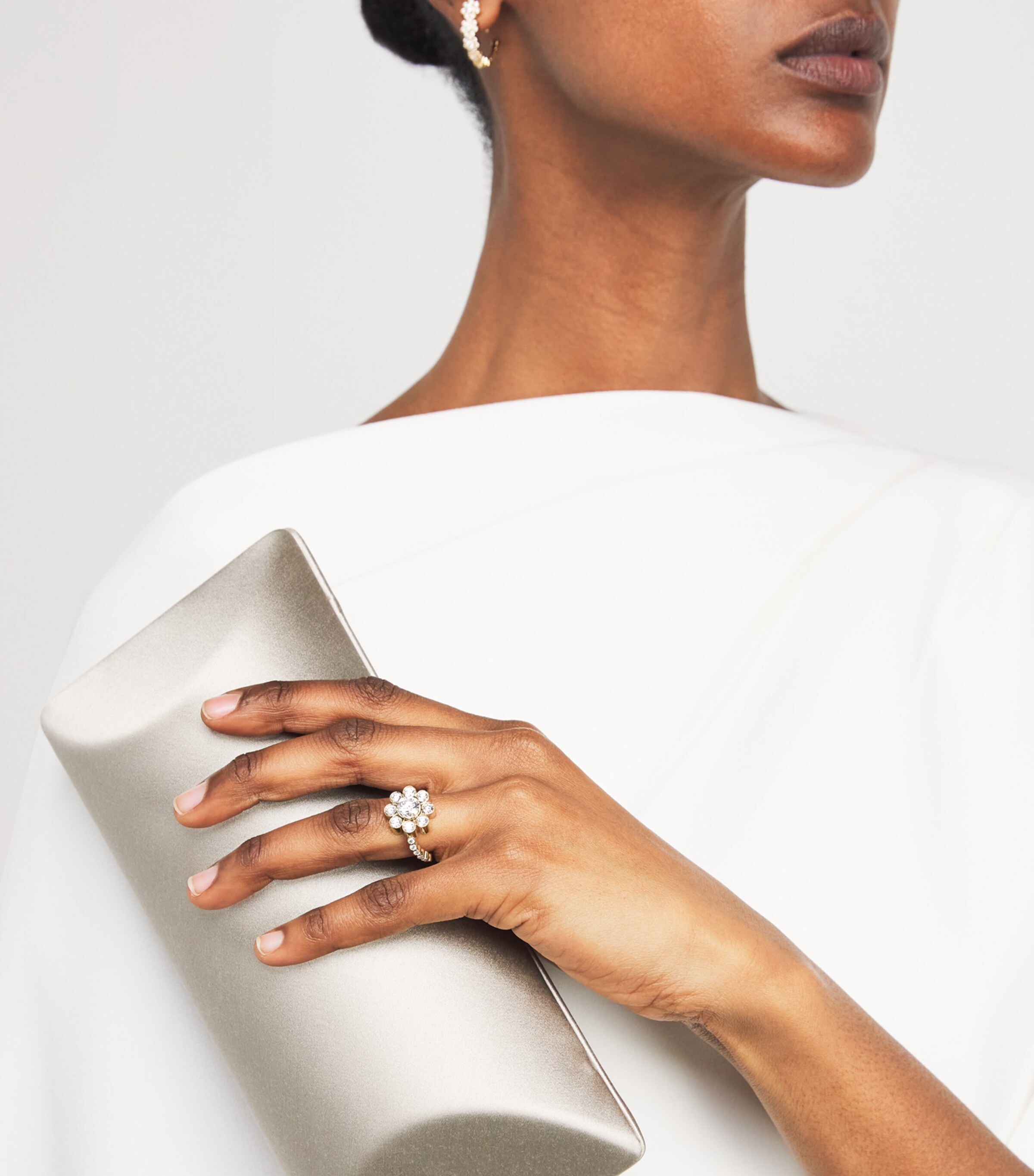 Sophie Bille Brahe Yellow Gold and Diamond Fleur Royale Ring Yellow Gold Image 5