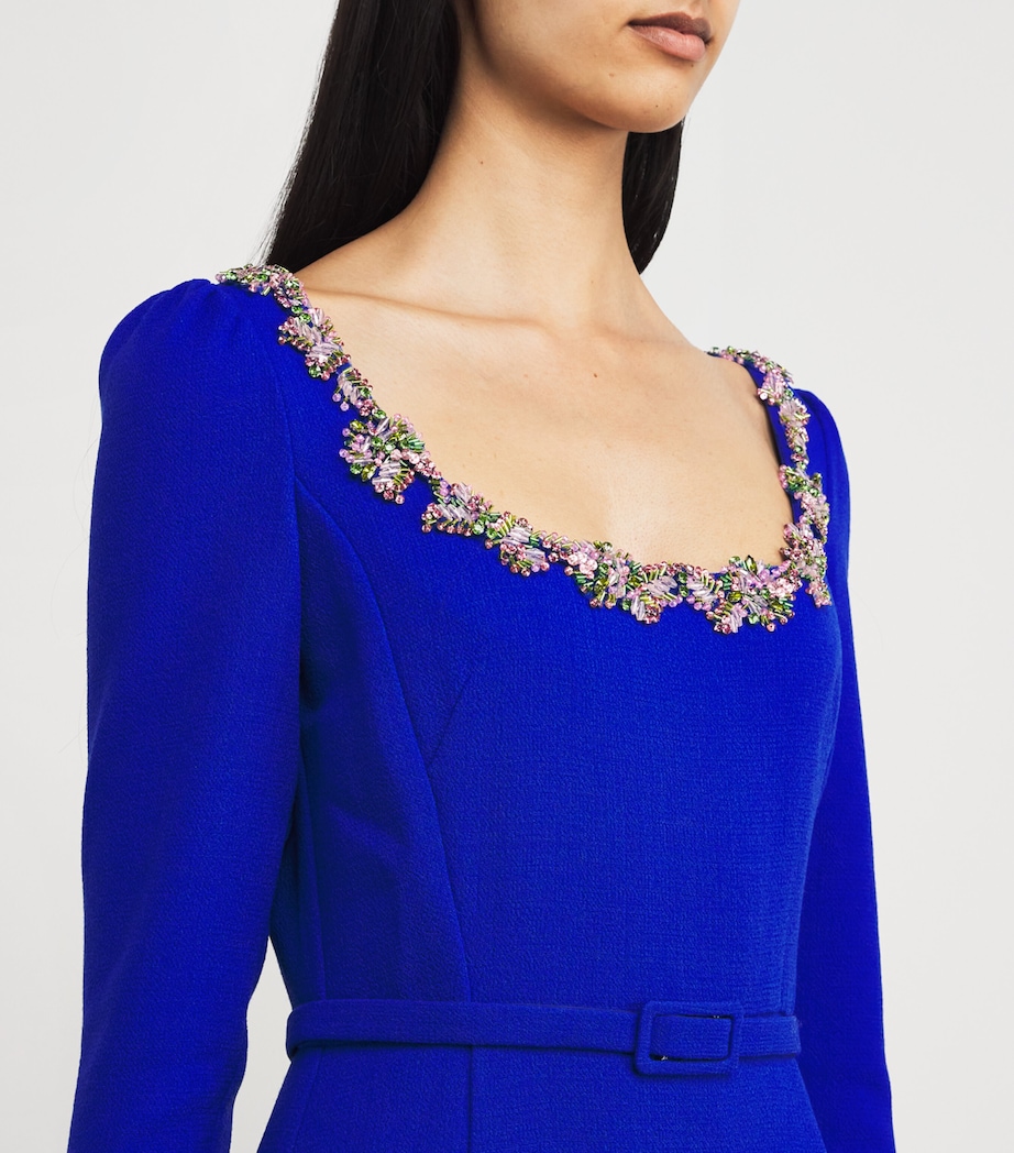 Wool Embellished Gown BLUE Image 6