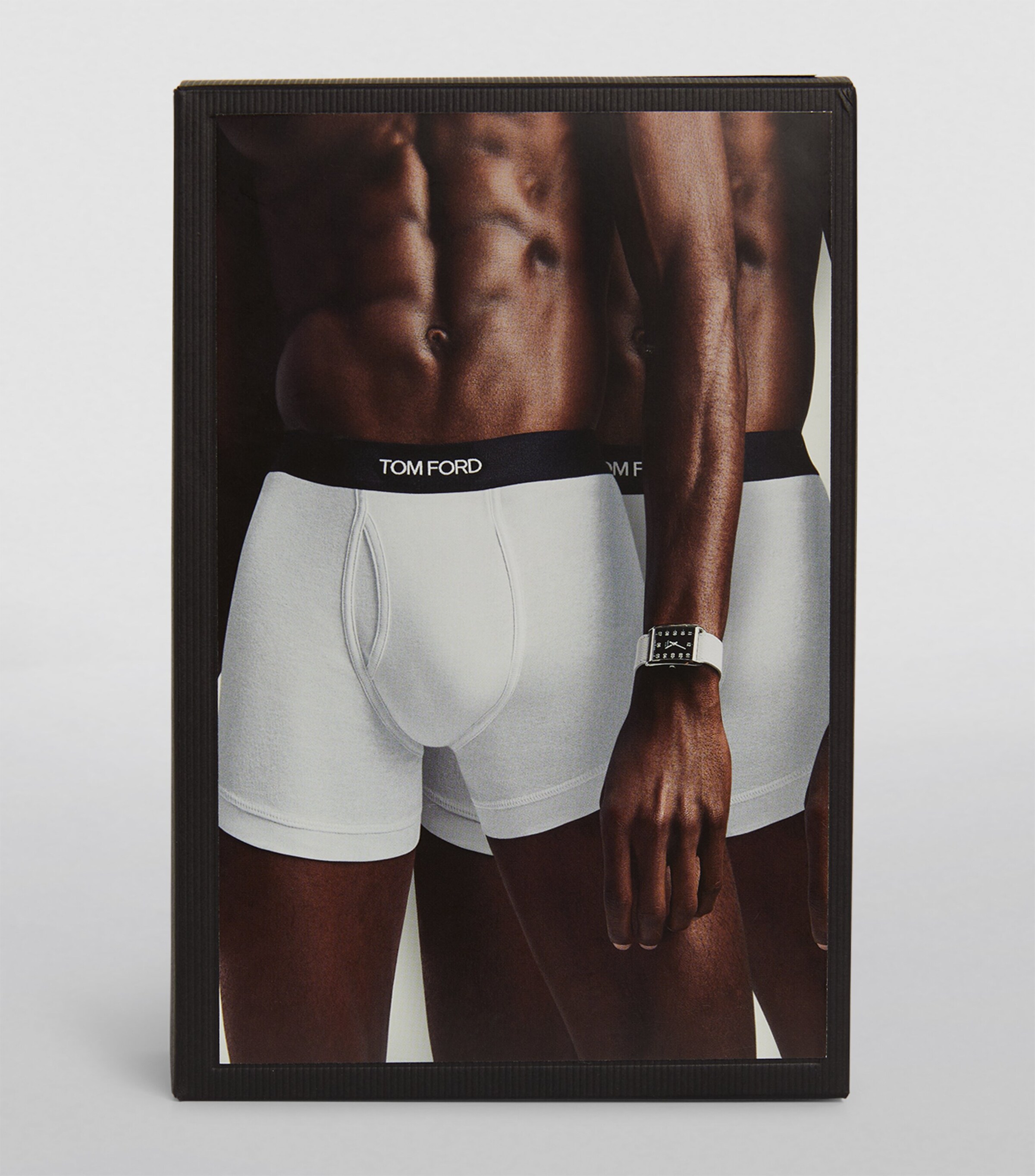 Cotton-Stretch Logo Briefs (Pack of 2) 100 WHITE Image 9