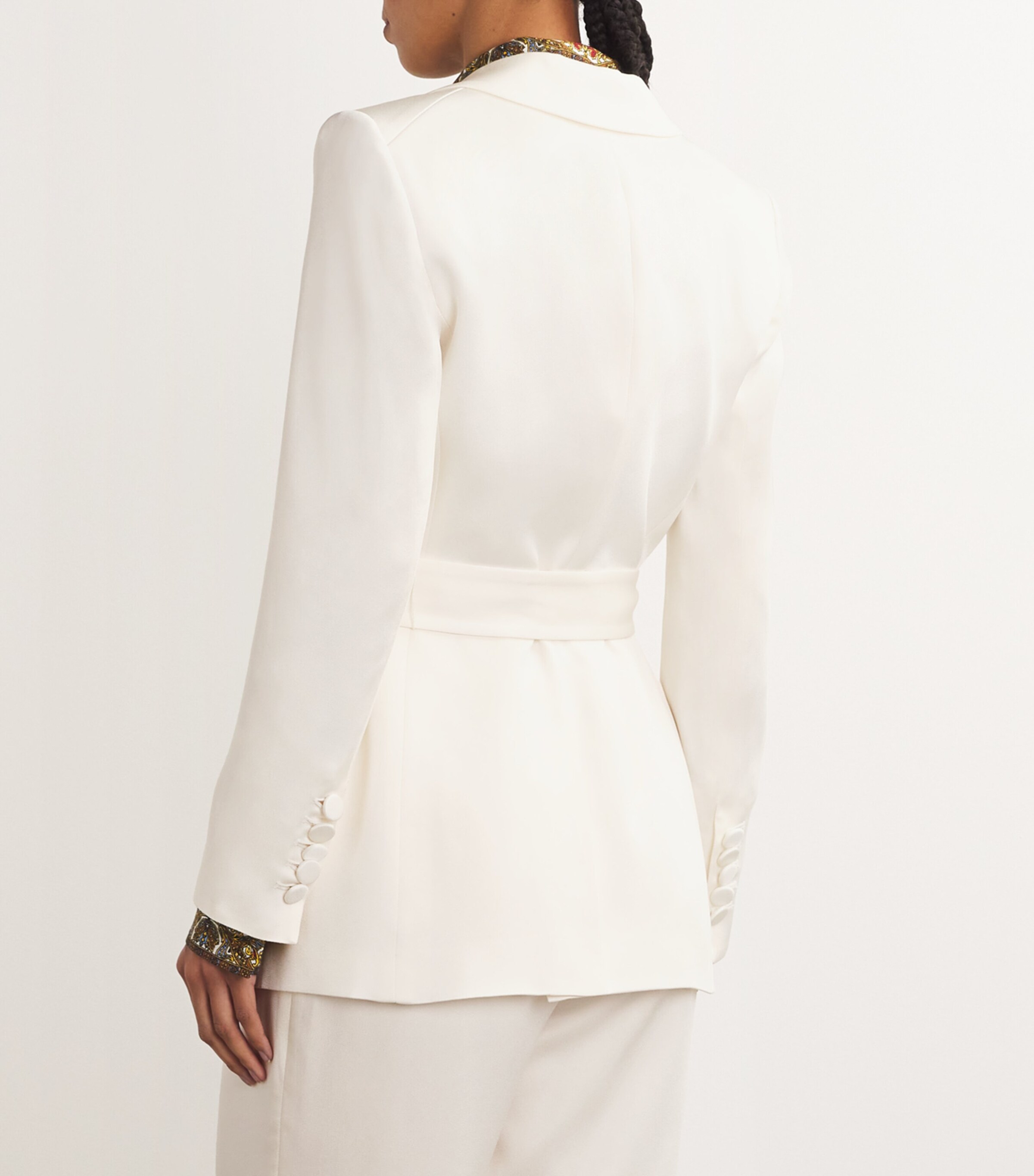 Belted Ryanne Dickey Blazer DOVE Image 4