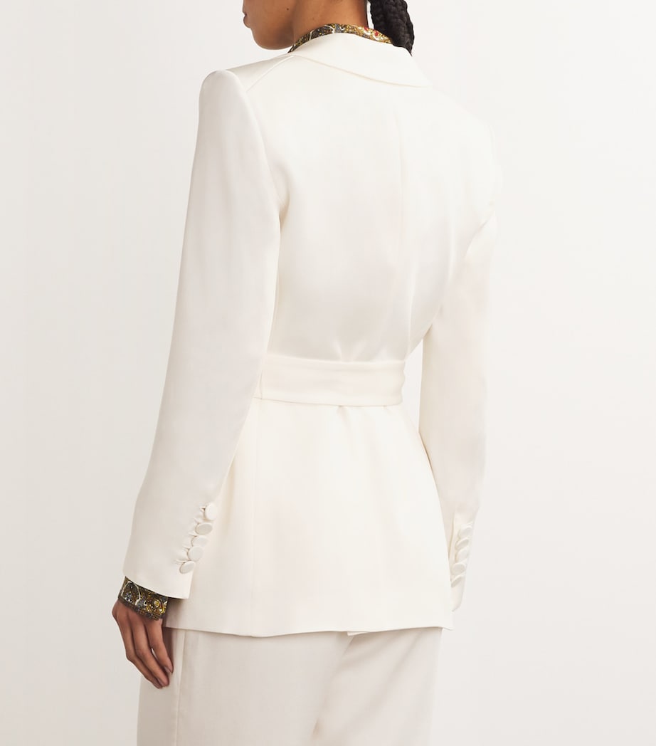 Belted Ryanne Dickey Blazer DOVE Image 4