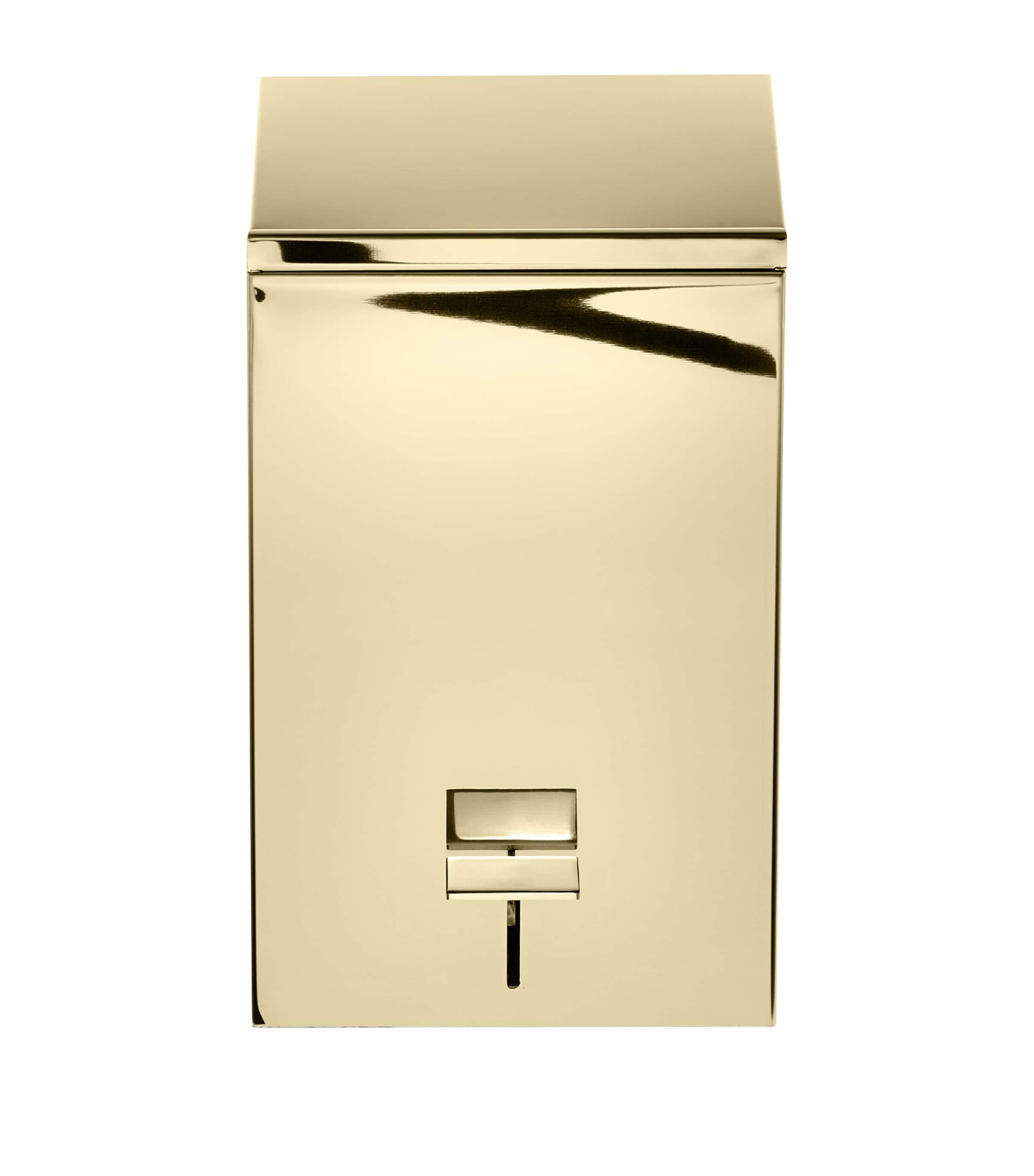 Decor Walther Sterling Silver Club Bathroom Bin In Gold