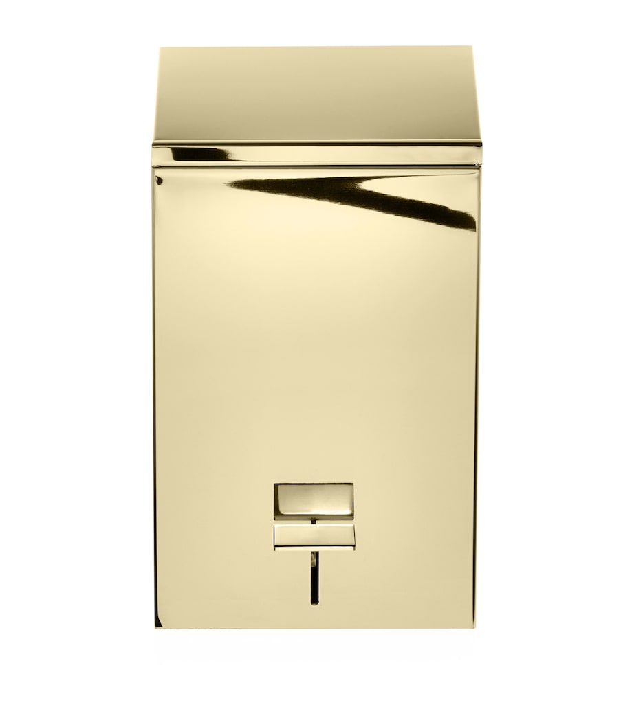 Sterling Silver Club Bathroom Bin GOLD Image 1