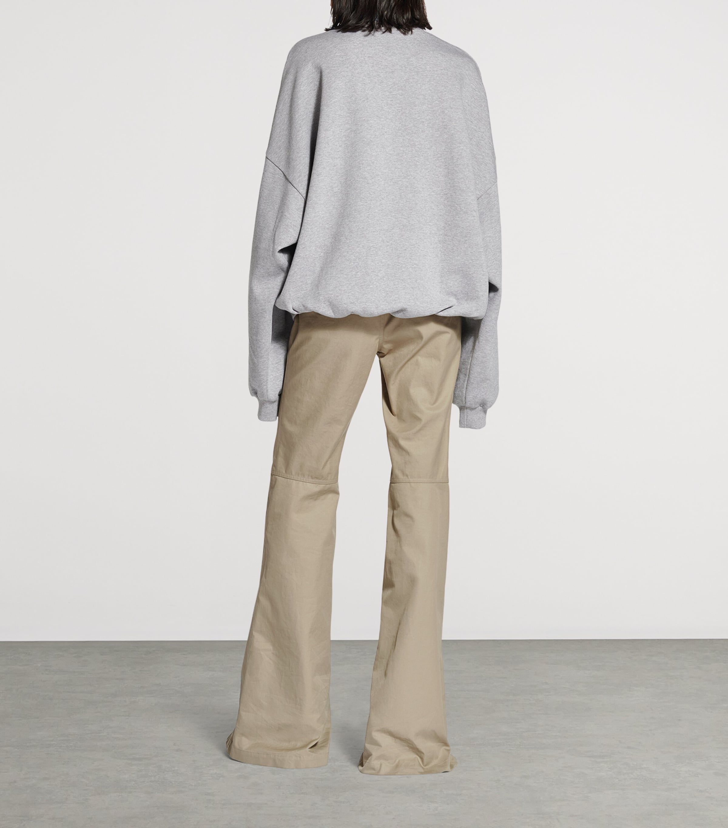 Balenciaga Womens Cotton Flared Trousers Image 5