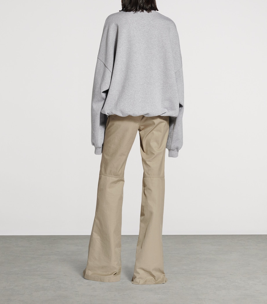 Cotton Flared Trousers 2801 Image 5