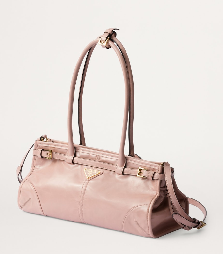 Medium Leather Top-Handle Bag F03ZN Image 7