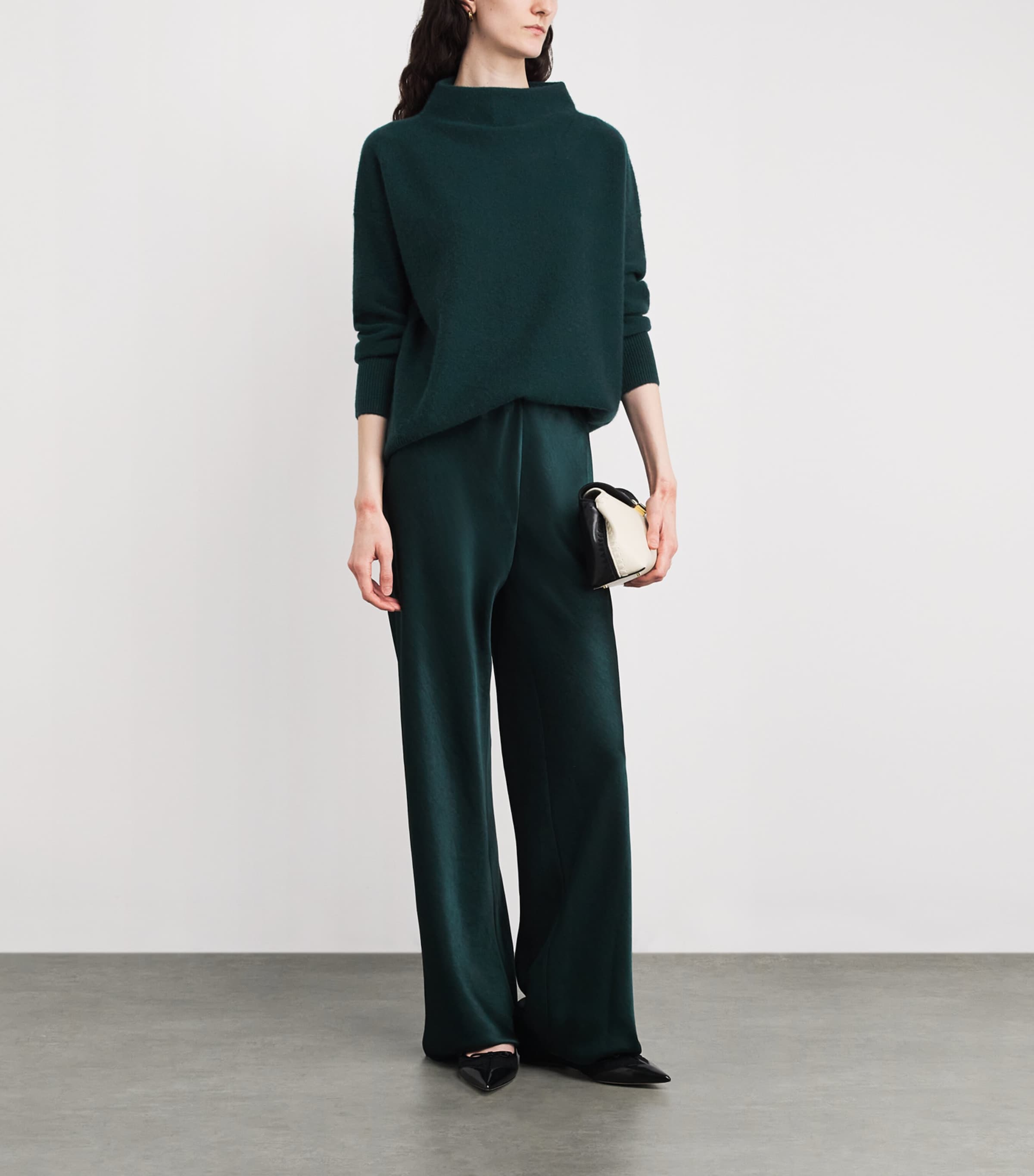 Cashmere Funnel-Neck Sweater 377JUN Image 2