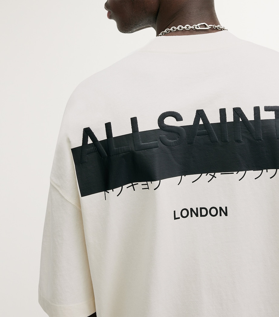 Organic Cotton Redact T-Shirt ASHEN WHITE Image 6