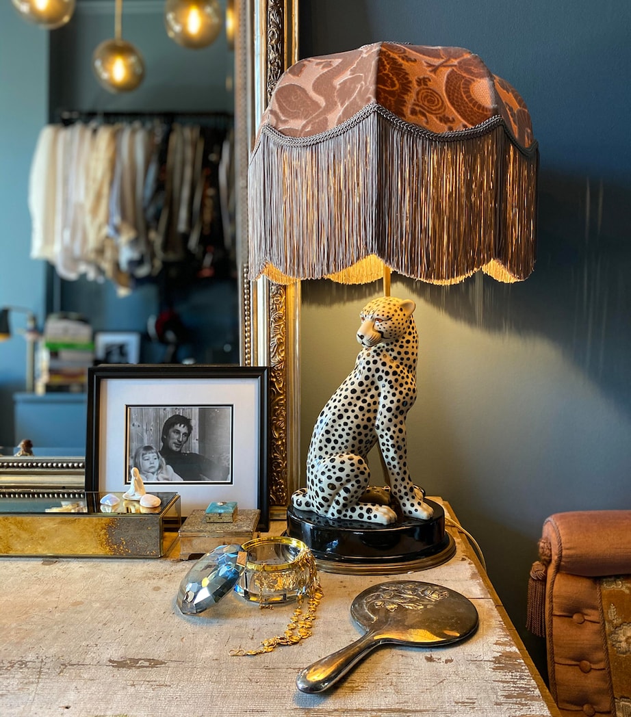House Of Hackney Porcelain Cheetah Lamp Base White Image 3