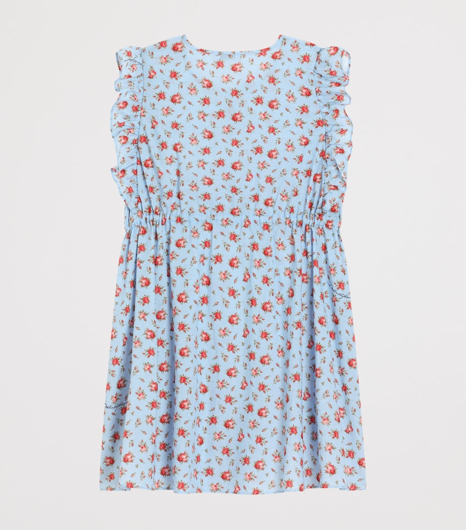 Dolce&Gabbana Kids Cotton Rose-Print Dress (8-12+ Years) Roselline F.ce Image 2
