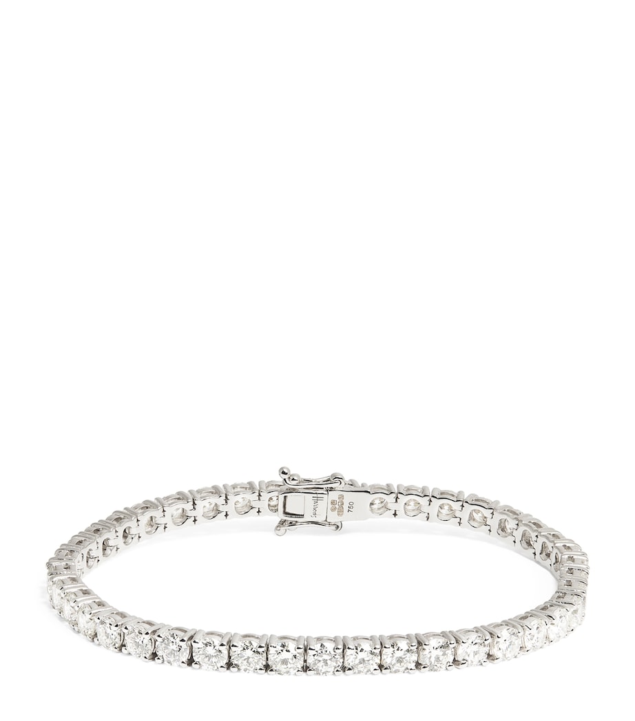 White Gold and Diamond Tennis Bracelet (8.00ct) WHITE GOLD Image 1