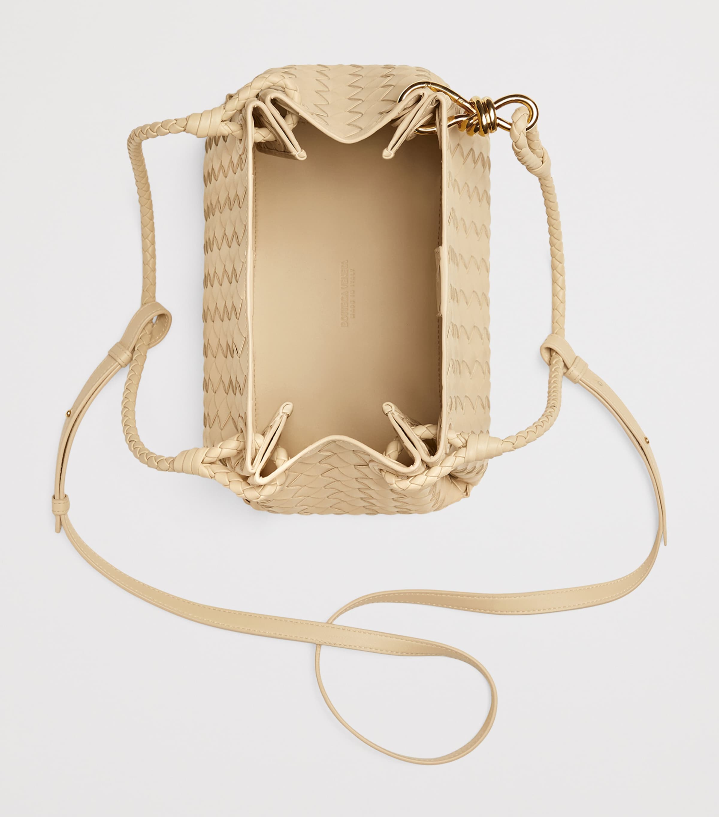 Intrecciato Leather Parachute Shoulder Bag 9712 Image 2