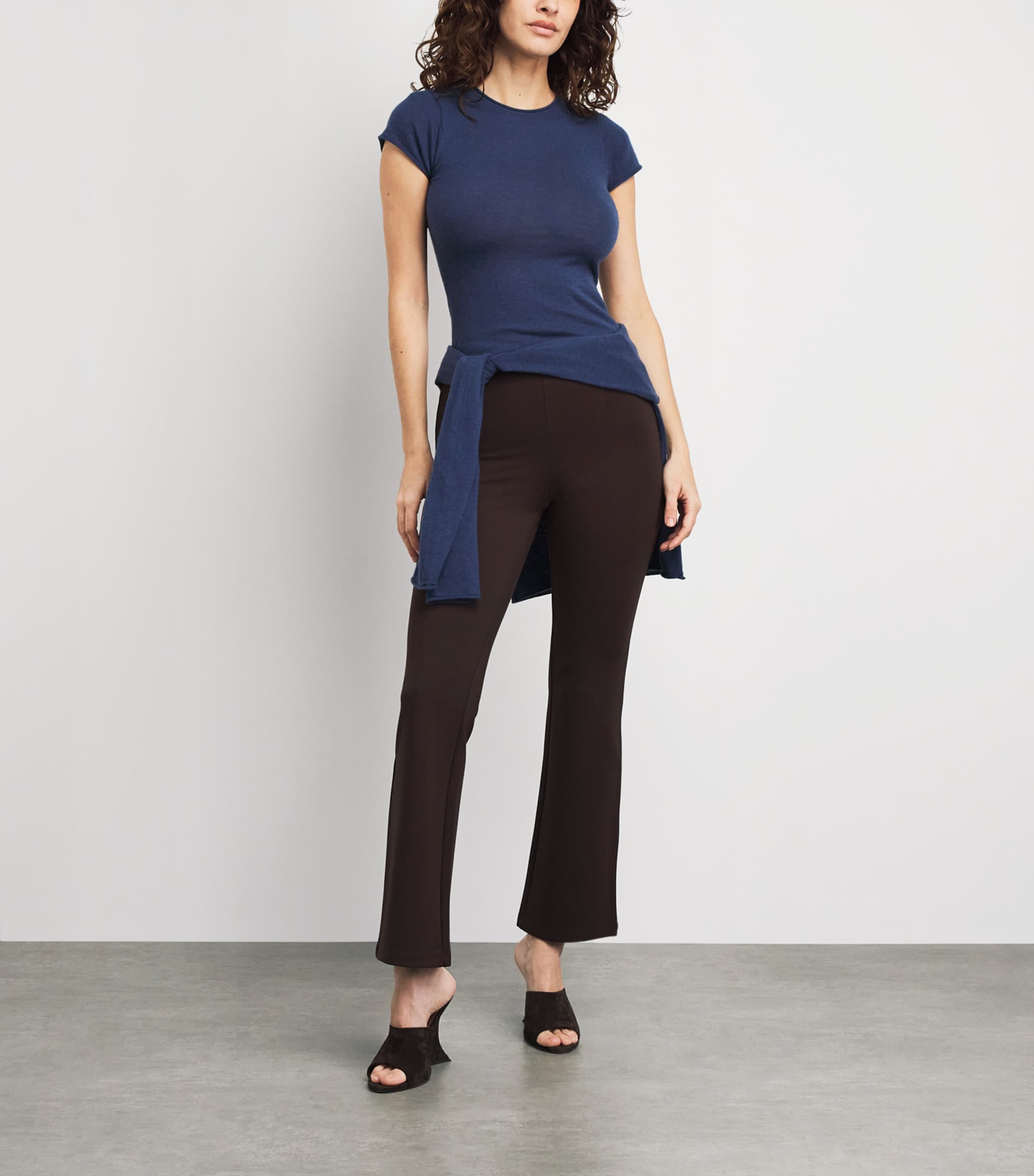 Skims Womens Cashmere T-Shirt Indigo Image 2
