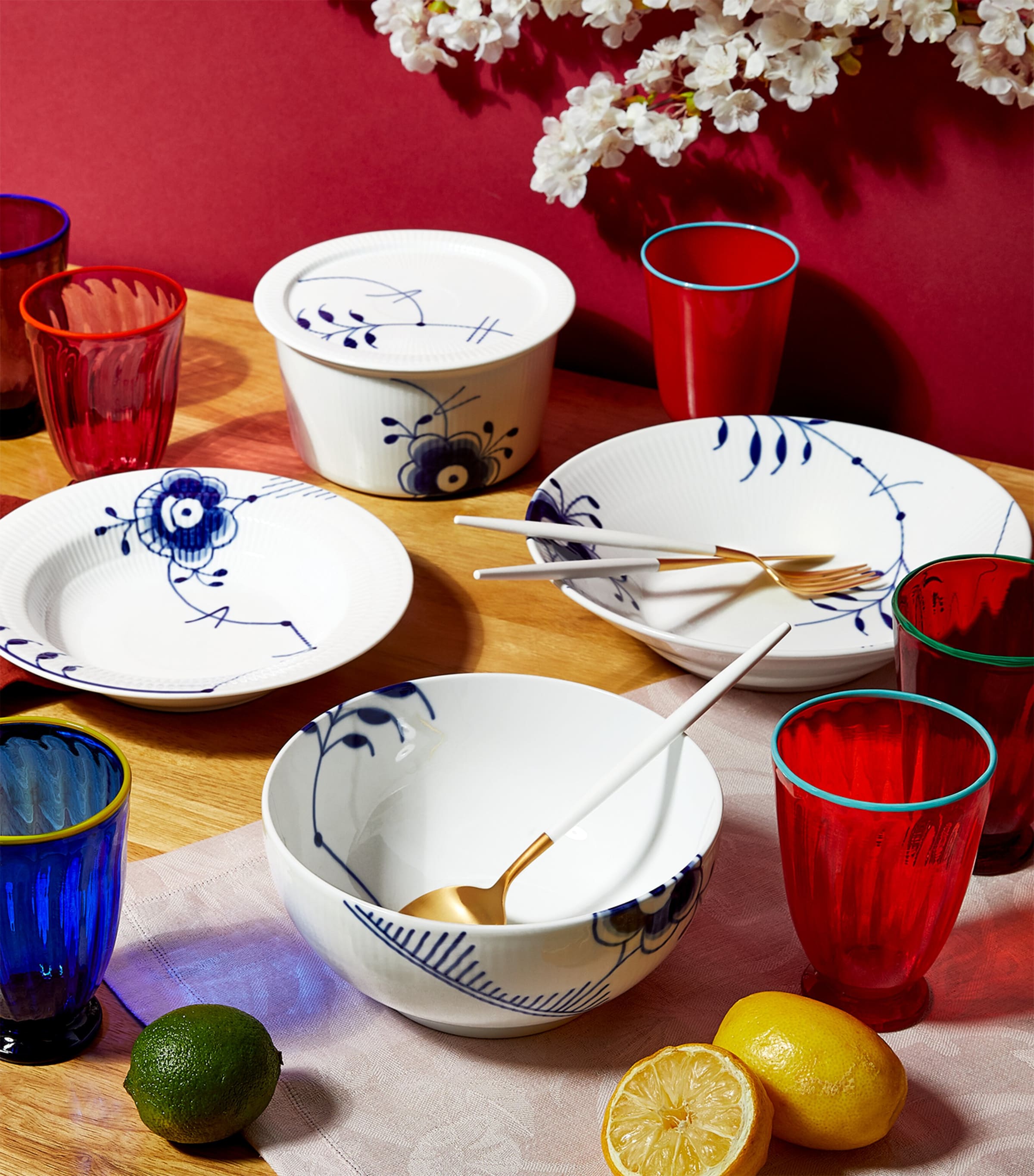 Blue Fluted Mega Bowl (18cm) BLUE Image 3