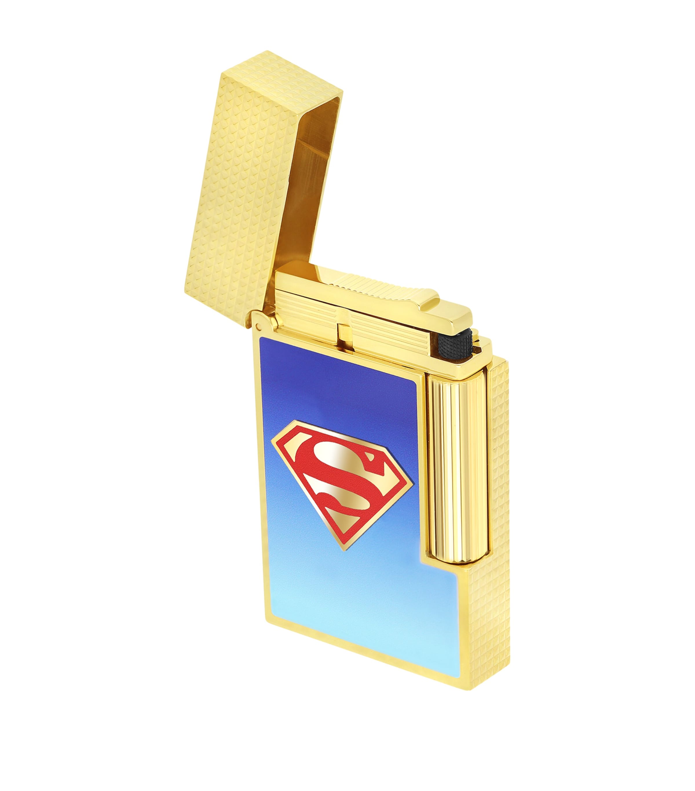 St Dupont S. T. Dupont Ligne 2 Superman Lighter In Blue