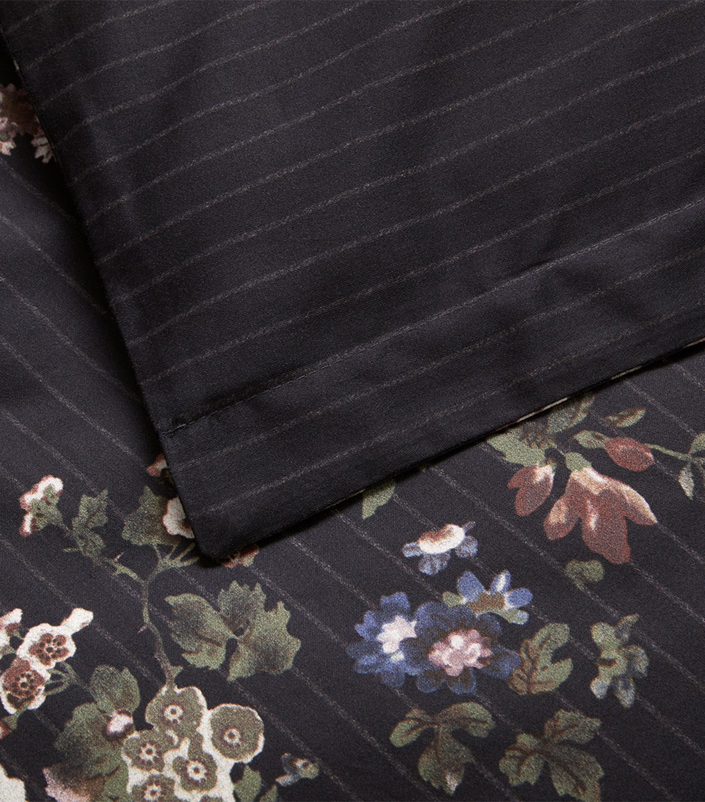 Cotton Thompson Single Duvet Cover (140cm x 200cm) CHARCOAL Image 3