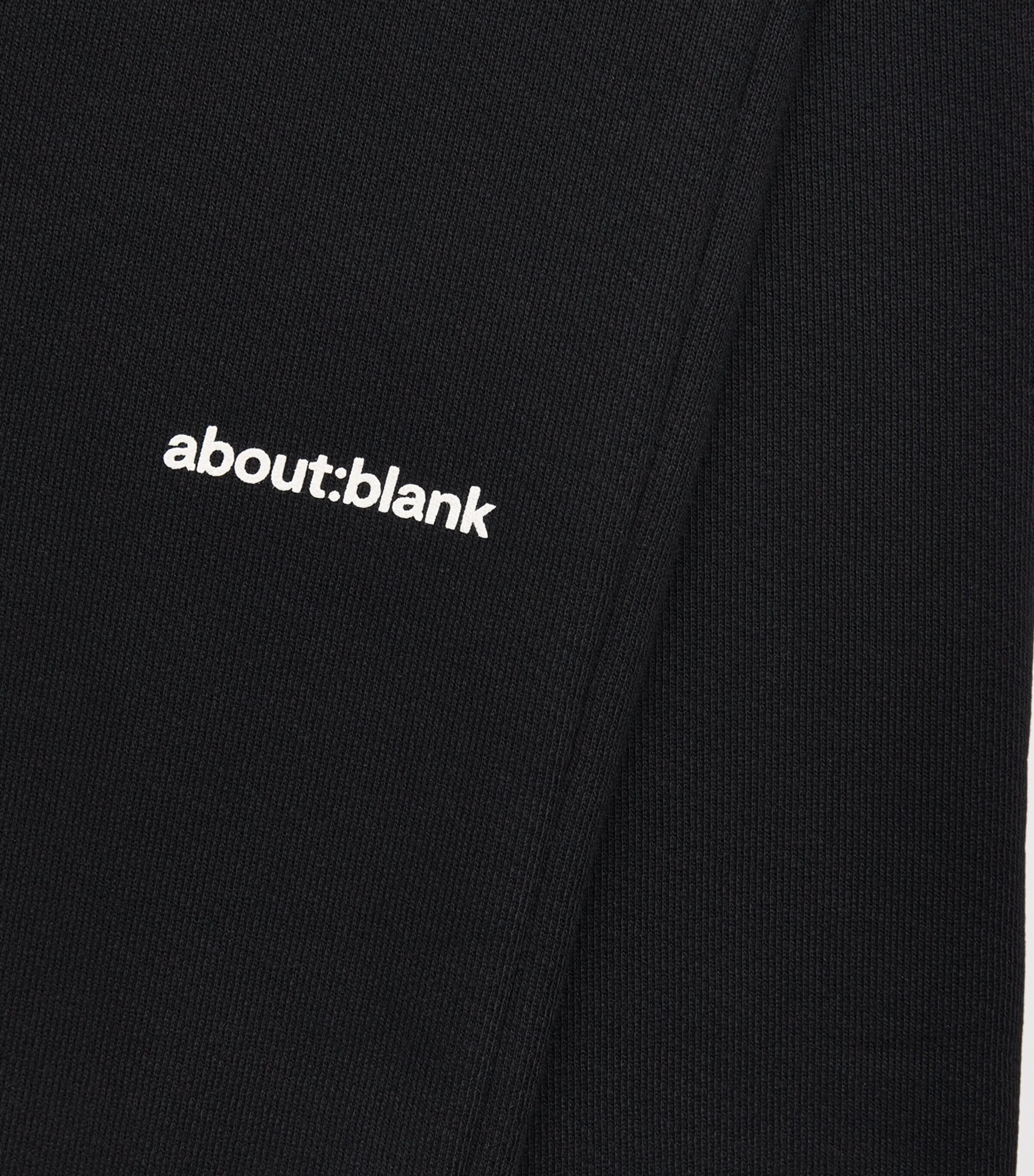 about:blank Mens Cotton Logo Pleated Sweatpants Black/ecru Image 6