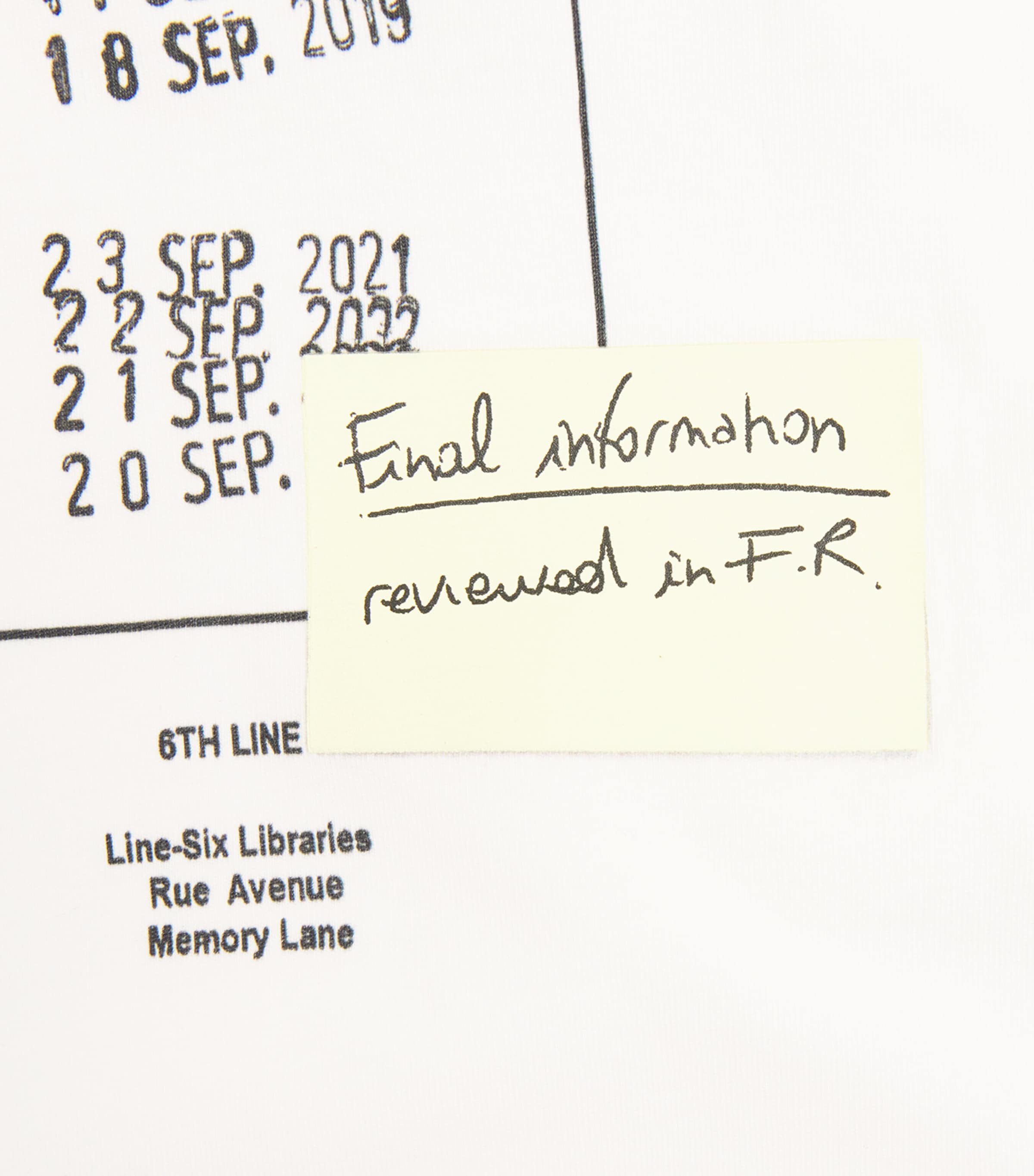 Cotton Library Stamp T-Shirt 101 Image 5