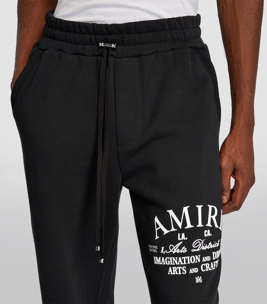 Cotton Logo Print Sweatpants CTT-BLACK Image 6