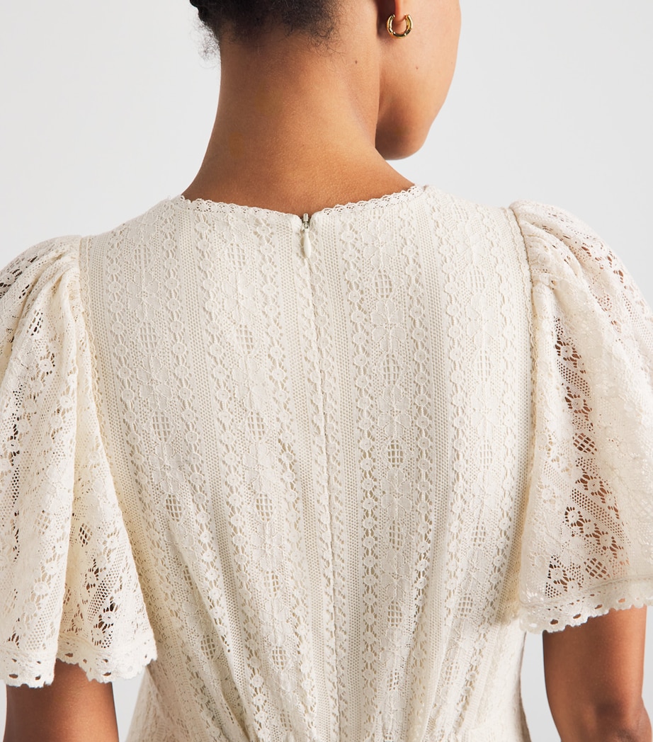 ME+EM Womens Lace Maxi Dress Ecru Image 5