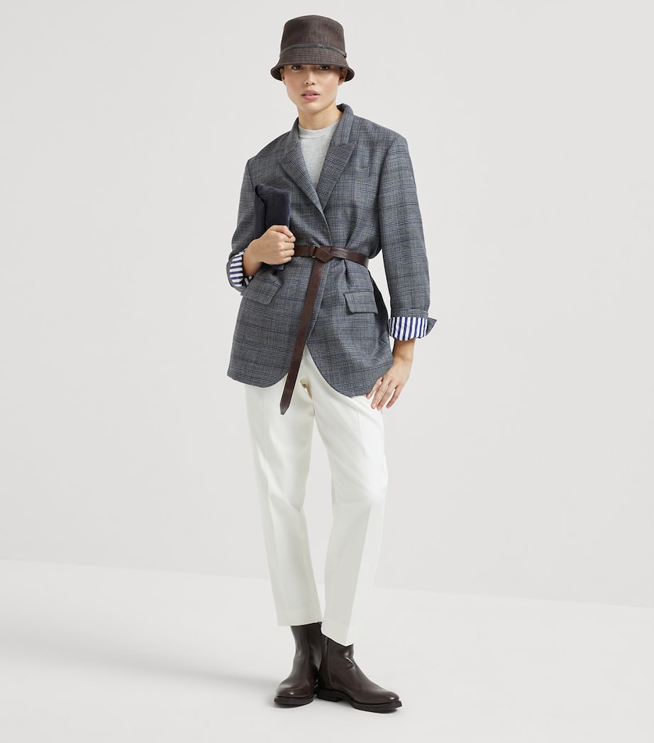 Cashmere Sparkling Short-Sleeve Sweater C072 Image 4