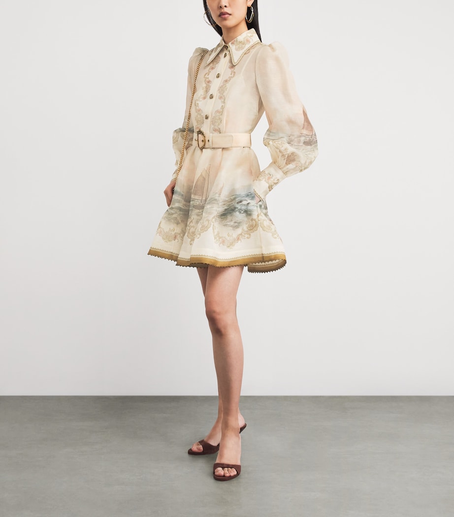 Linen-Silk Mini Dress SST SUNSET Image 2