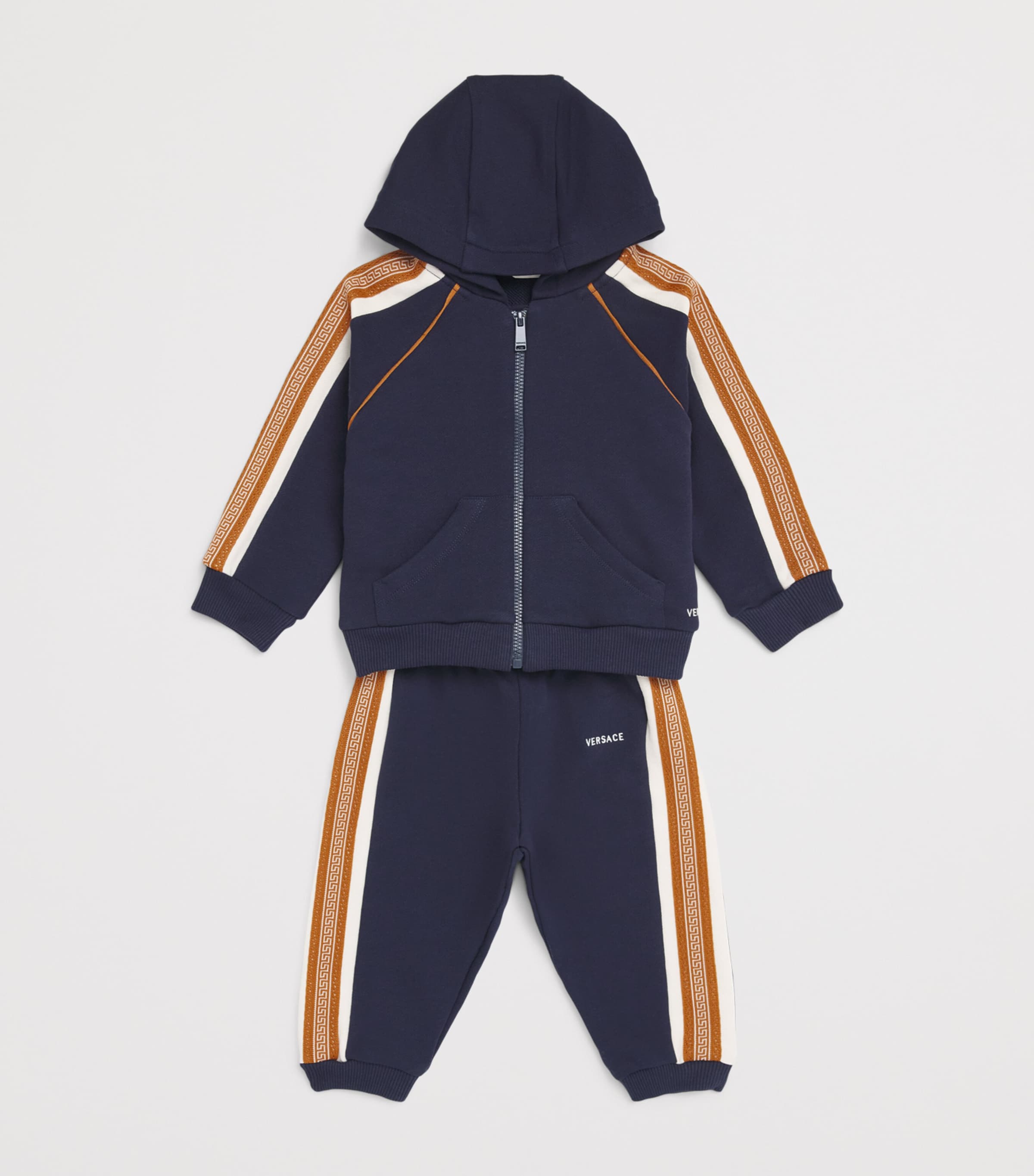 Versace Kids Cotton Greca-Embroidered Hoodie (6-36 Months) Image 3