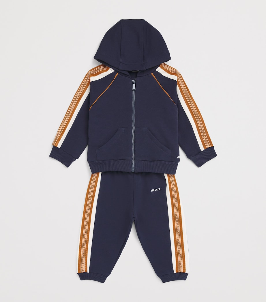 Versace Kids Cotton Greca-Embroidered Hoodie (6-36 Months) Image 3