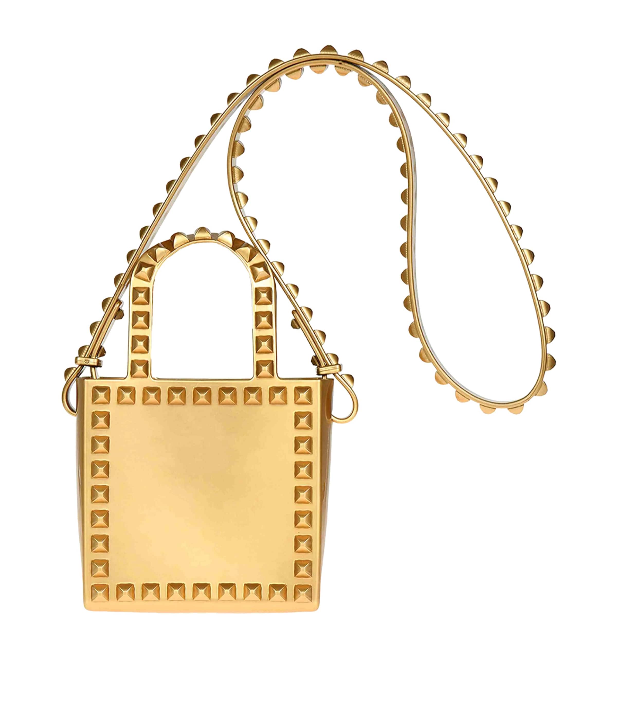 Shop Carmen Sol Mini Alice Shoulder Bag In Gold