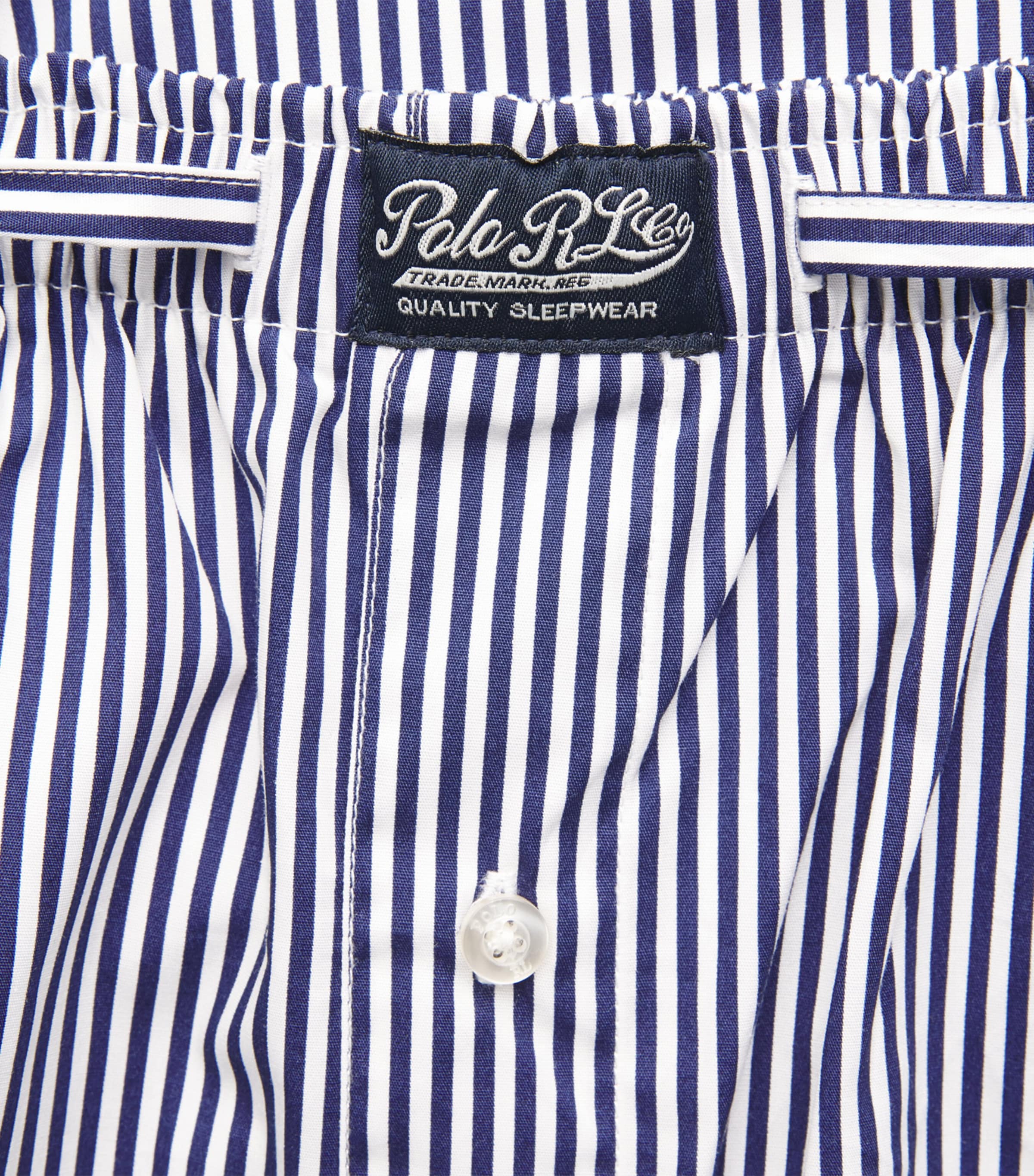Polo Ralph Lauren Mens Cotton Stripe Pyjama Bottoms Newport Navy/paper W Image 6