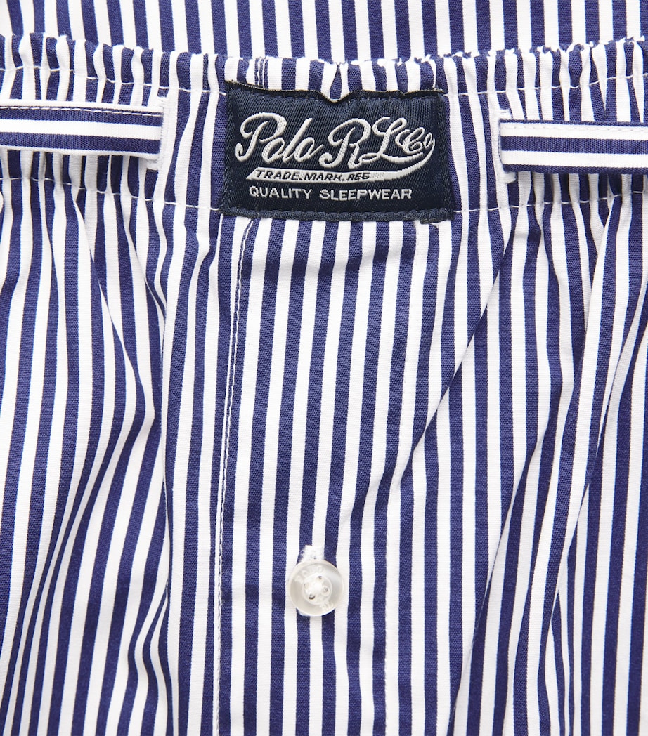 Polo Ralph Lauren Mens Cotton Stripe Pyjama Bottoms Newport Navy/paper W Image 6