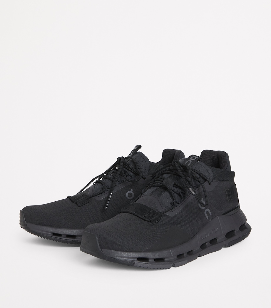 On Cloudnova 2 Trainers All Black Image 3