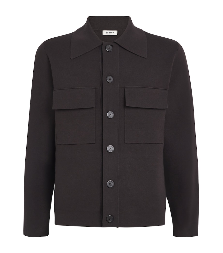 Milano Knit Overshirt CHOCOLATE Image 1