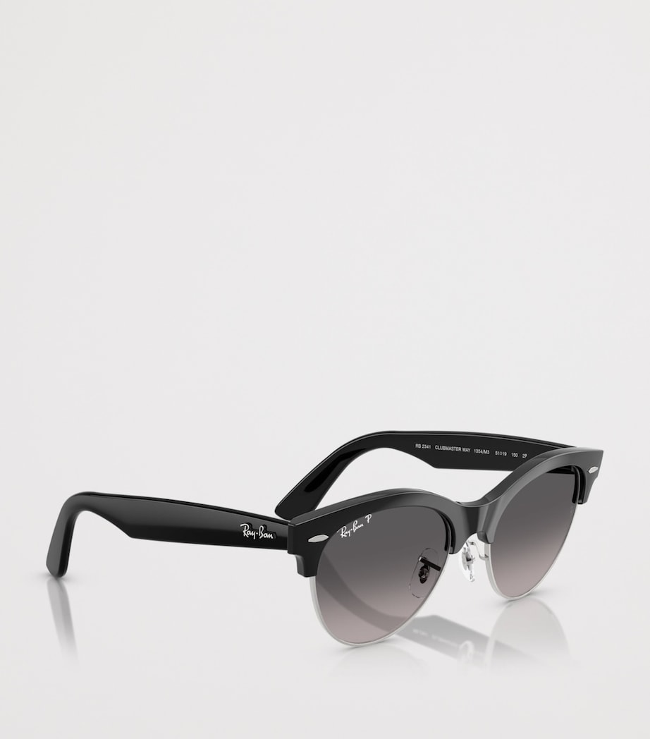 Ray-Ban RB2341 Clubmaster Way Square Sunglasses Black Image 6