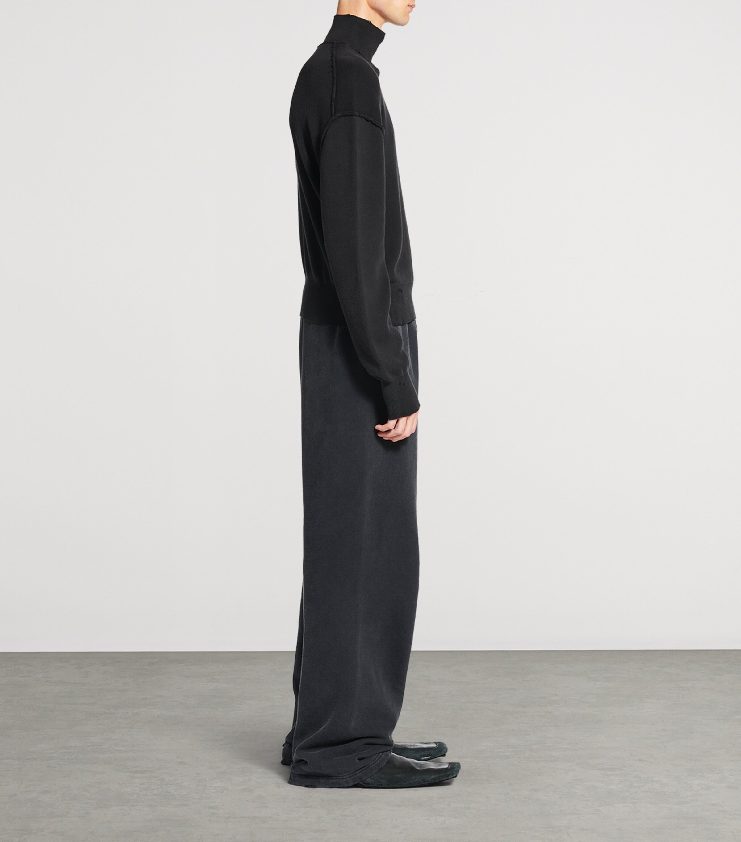 Balenciaga Mens Cotton-Silk Oversized Sweater Image 6