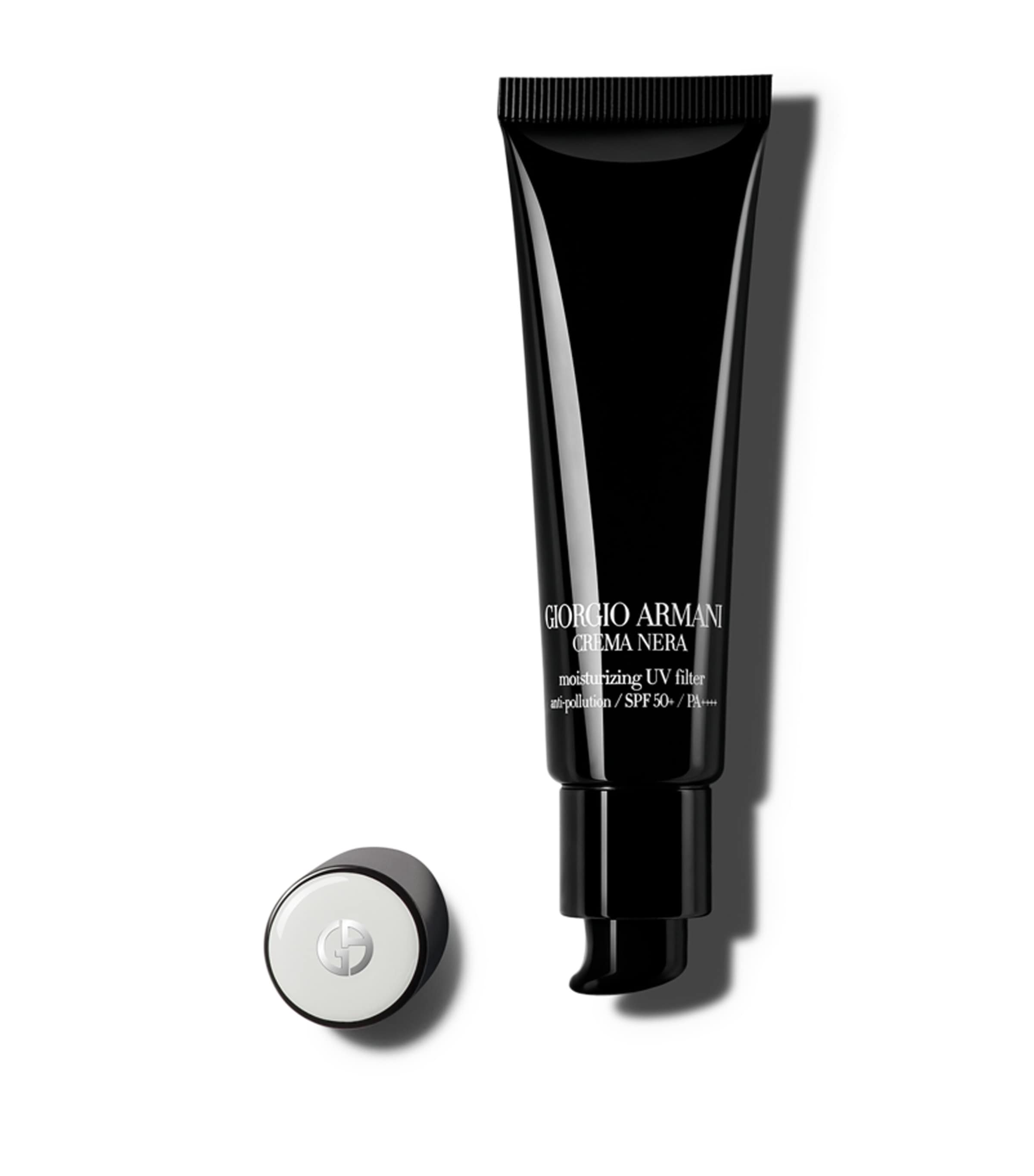 Armani Collezioni Crema Nera Moisturizing Uv Filter Spf 50+ In White