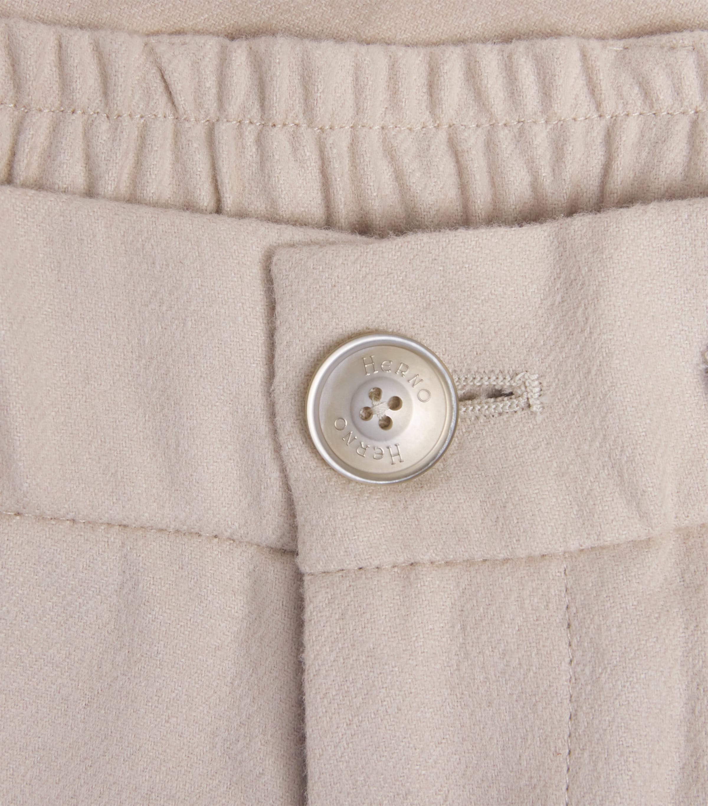 Herno Mens Silk-Cashmere Drawstring Trousers Chantilly Image 6