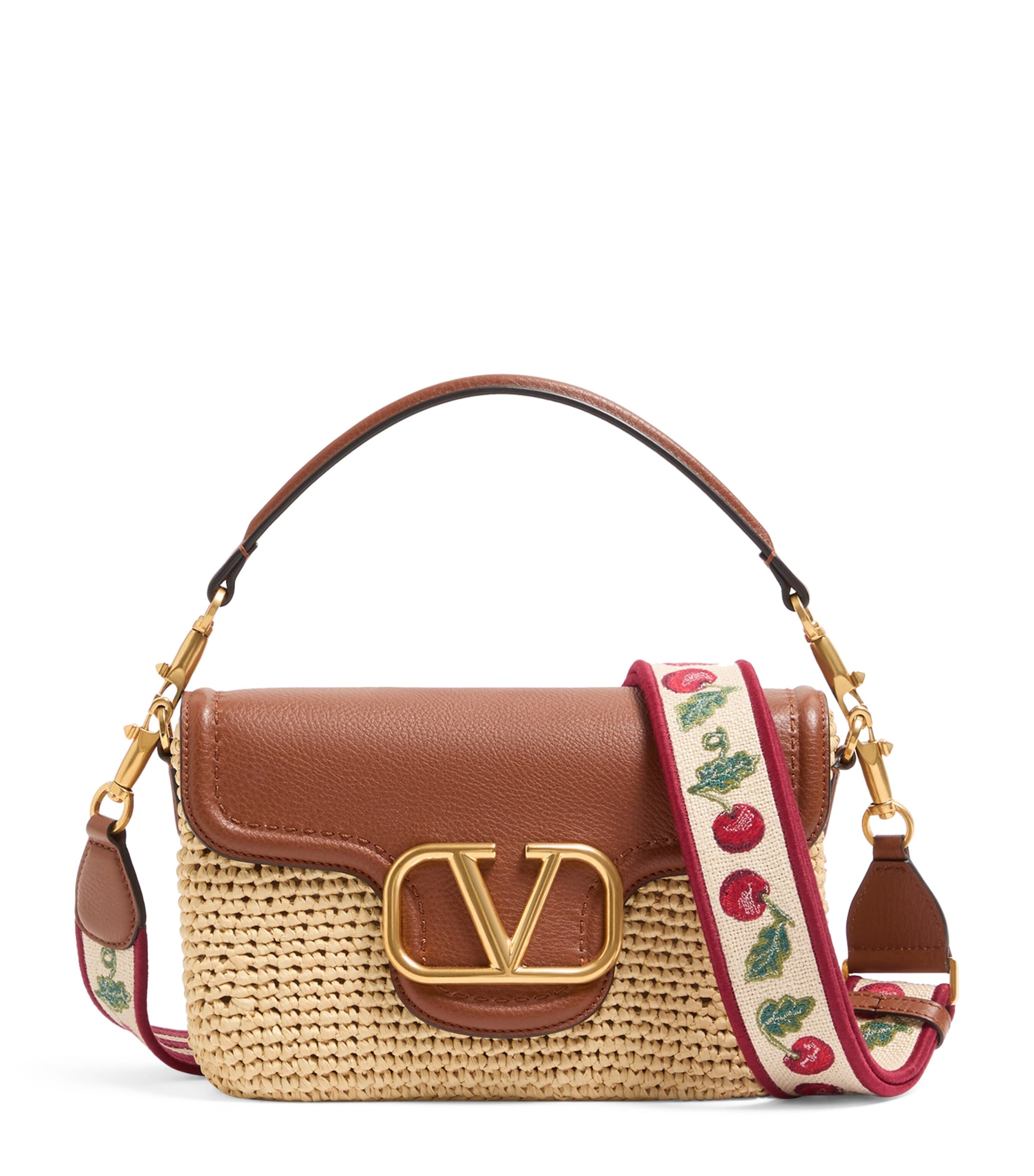 Valentino Garavani Raffia Alltime Shoulder Bag Image 1