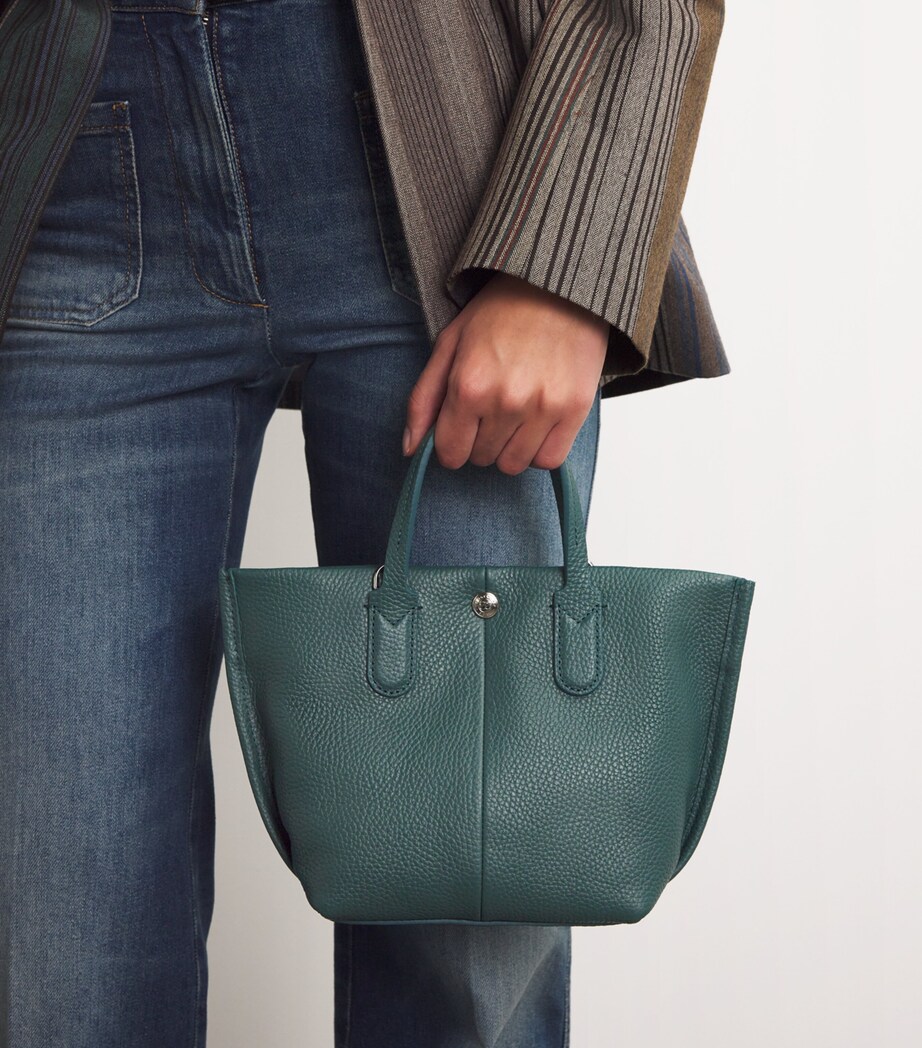 Longchamp Extra Small Leather Essential Top-Handle Bag Cedar Image 5