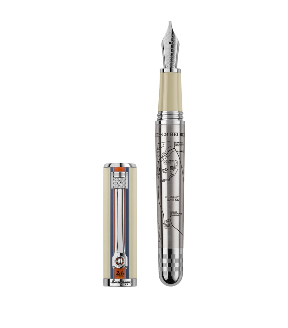 24H Le Mans Legend Fountain Pen SILVER/BEIGE Image 2