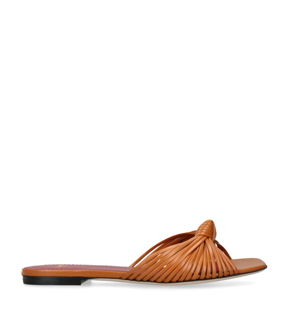 Valentino Garavani Leather Annet Sandals Rust Image 1