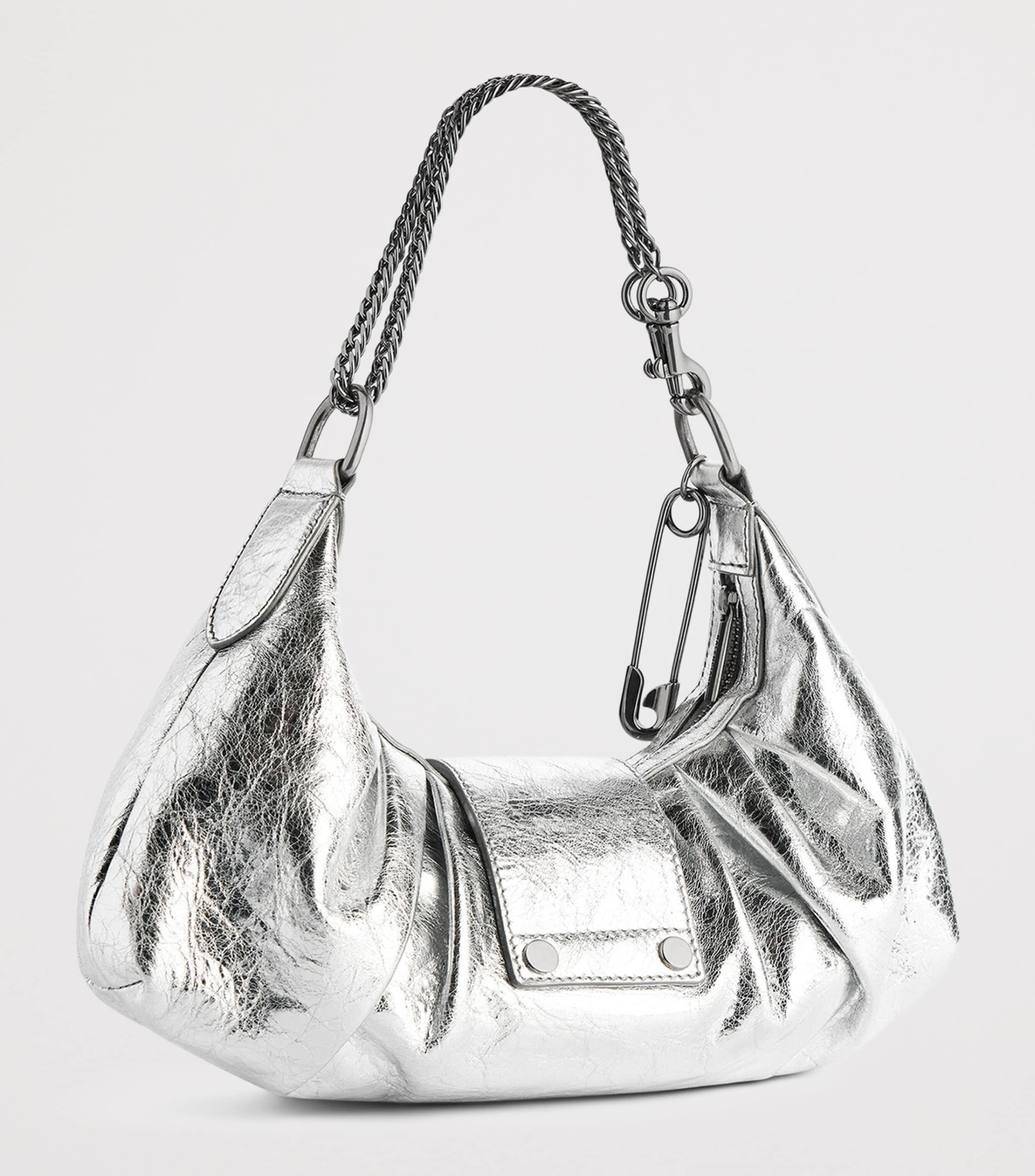 Small Metallic Lambskin Pamela Shoulder Bag 8122 Image 4