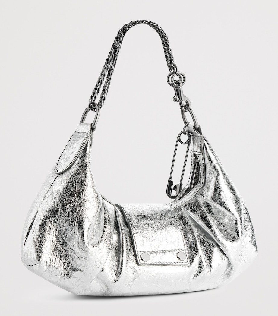 Small Metallic Lambskin Pamela Shoulder Bag 8122 Image 4