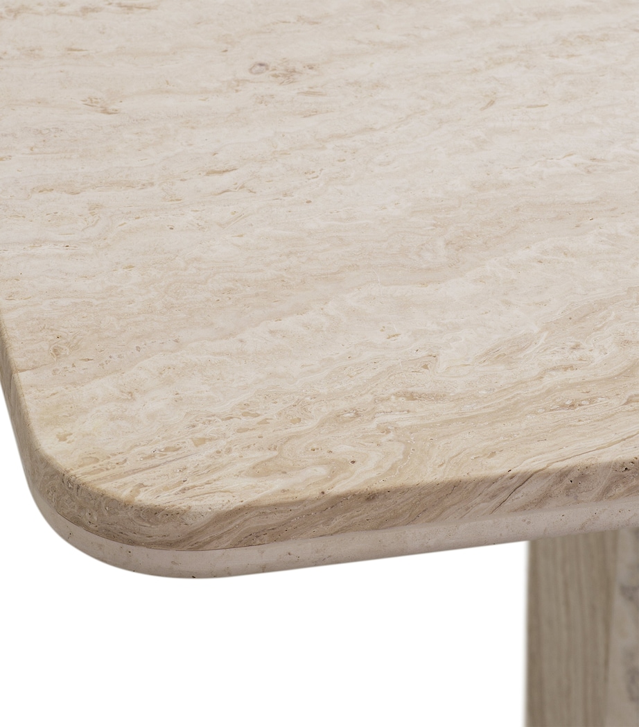 Eichholtz Travertine Piazza Dining Table White Image 3