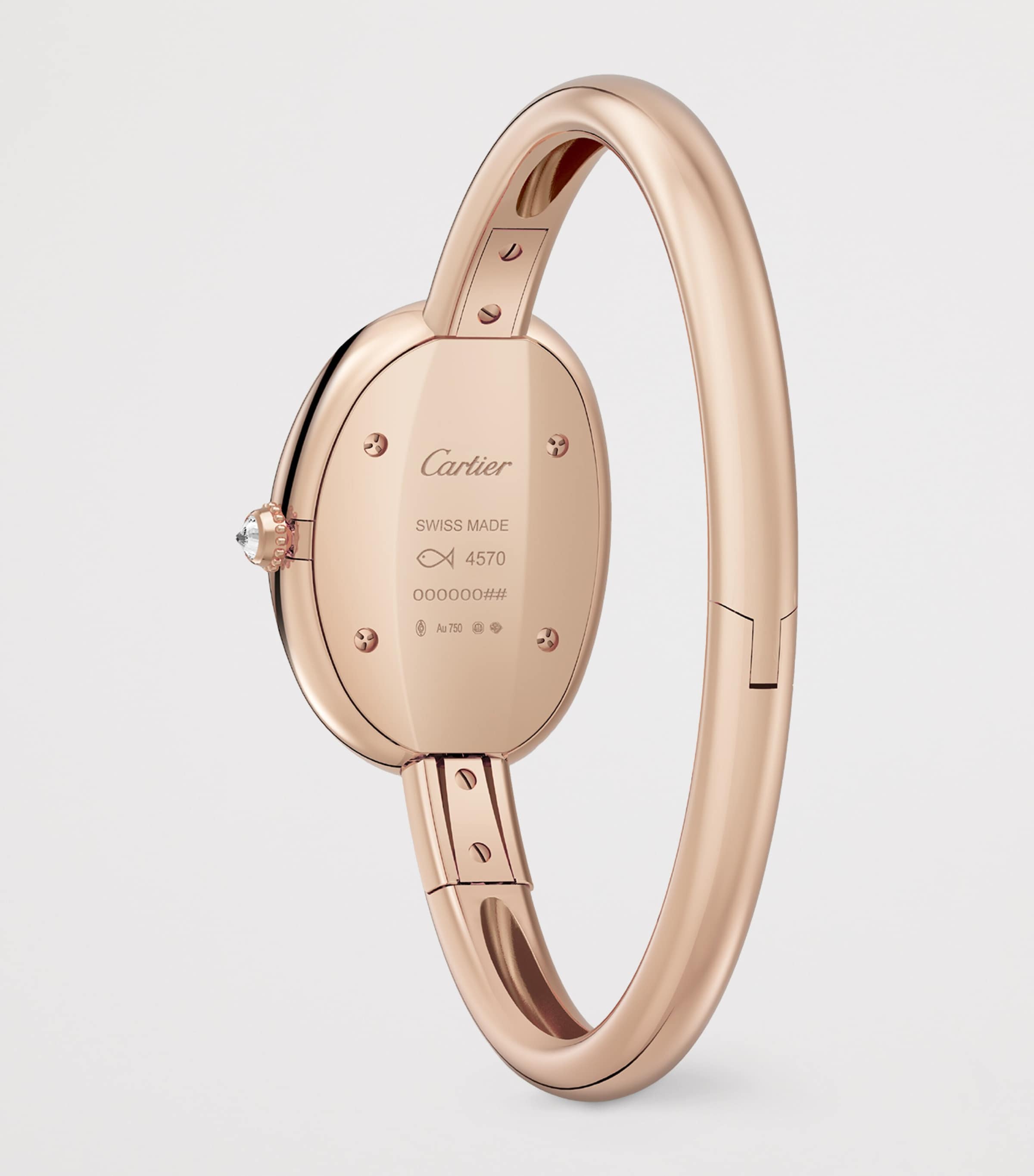 Cartier Small Rose Gold and Diamond Baignoire de Cartier Watch 23.1mm (Size 17) Rose Gold Image 4