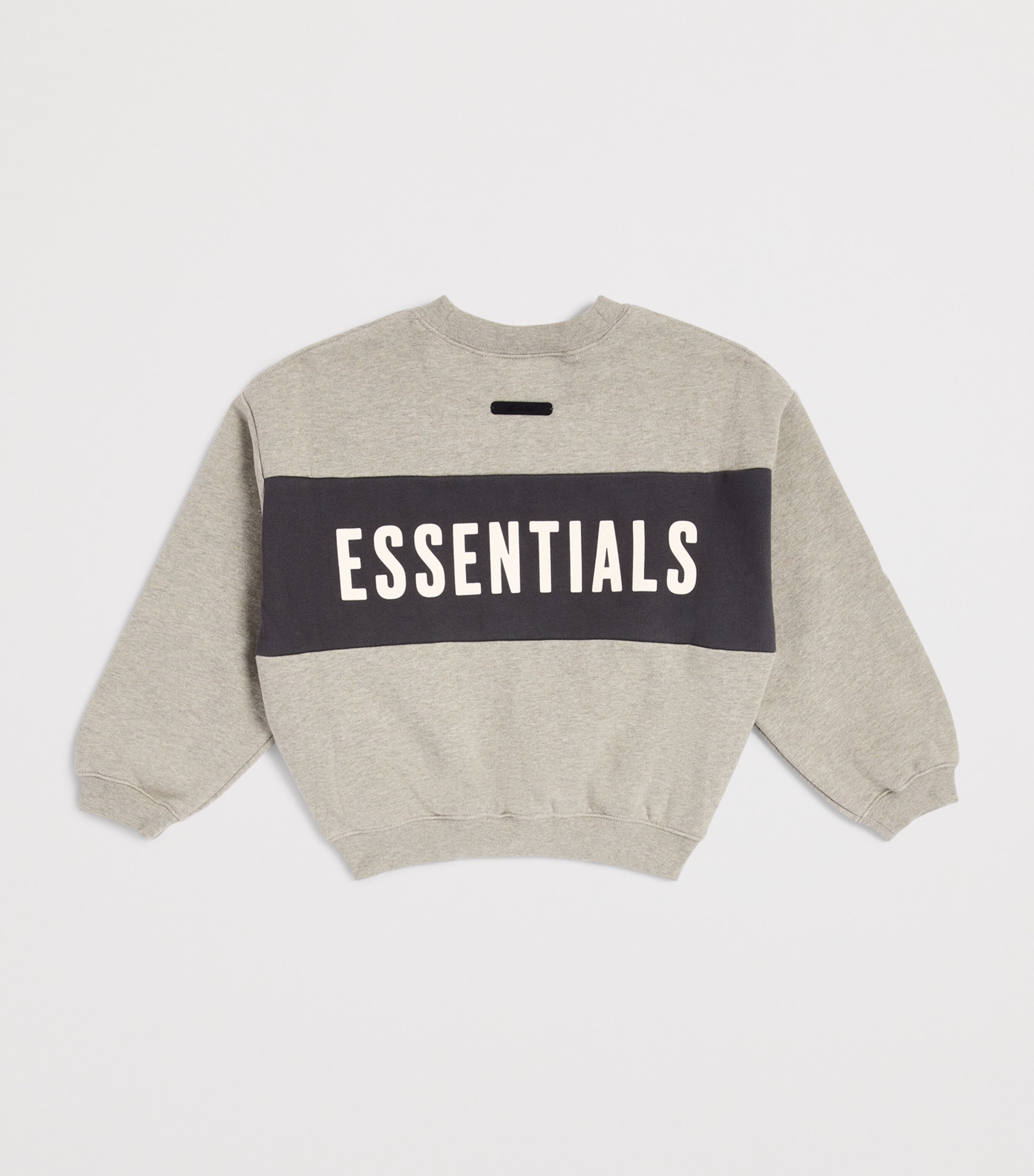 FEAR OF GOD ESSENTIALS KIDS Logo Panel Sweatshirt (2-14 Years) Hthr/irn Gry Image 2