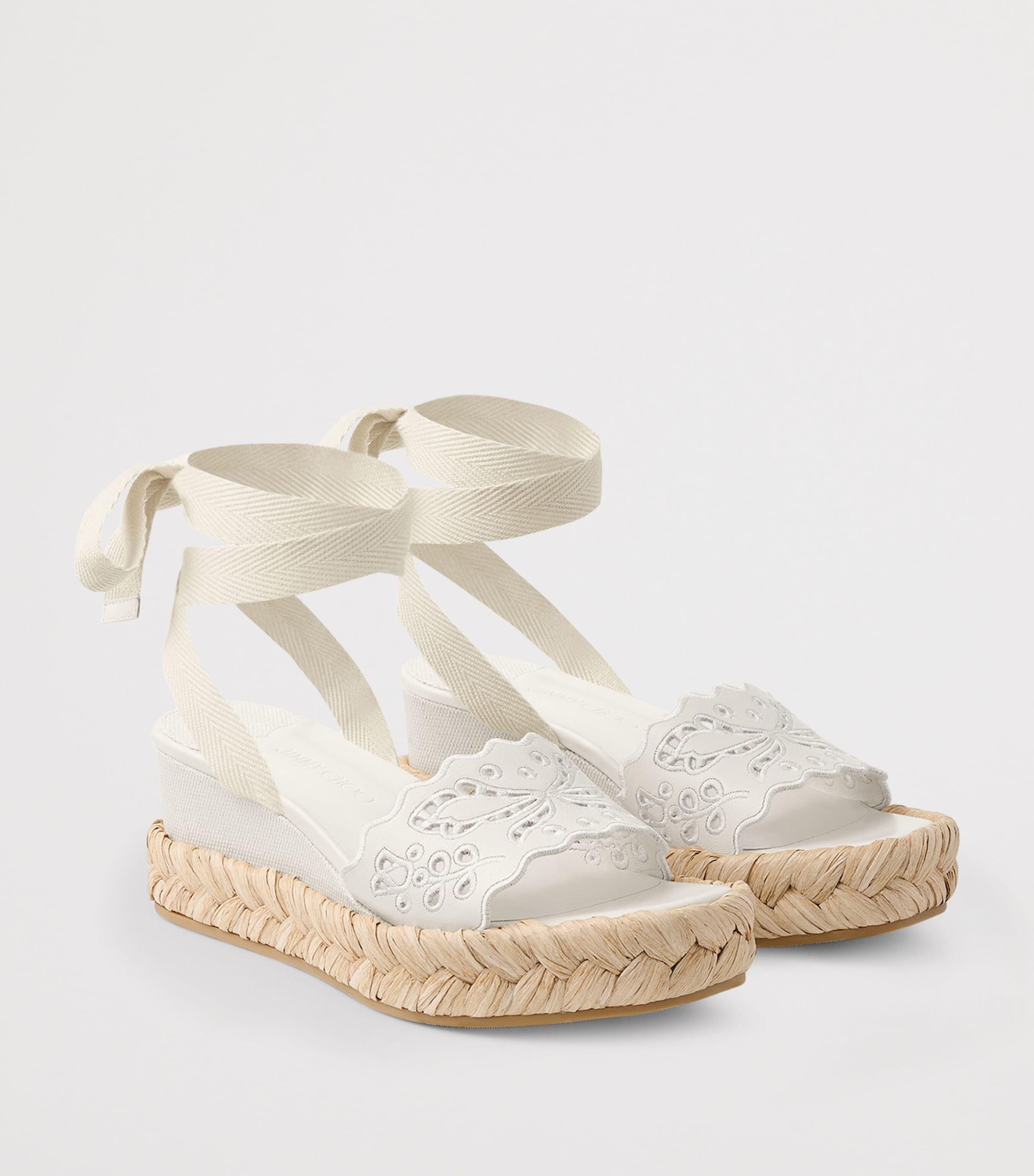 Jimmy Choo Arlee 60 Leather Wedge Sandals | Harrods US